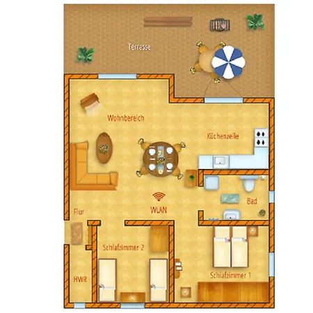 Apartamento Haus Vincent, Whg 3 Zinnowitz